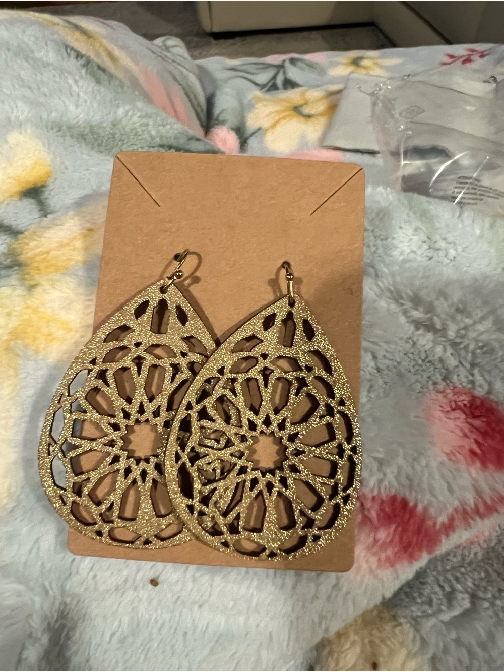 Brown Teardrop Dangle Earrings - Women Accessories